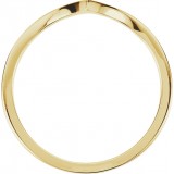 18K Yellow V Ring photo 2