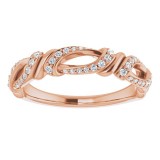 14K Rose 1/5 CTW Diamond Anniversary Band photo 3