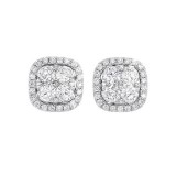 Gems One 14Kt White Gold Diamond (1Ctw) Earring photo