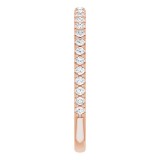 14K Rose 1/4 CTW Diamond Anniversary Band photo 4