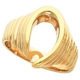 14K Yellow Freeform Remount Ring photo