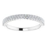 14K White 1/4 CTW Diamond Anniversary Band photo 3