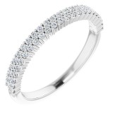 14K White 1/4 CTW Diamond Anniversary Band photo