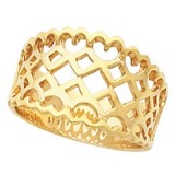 14K Yellow Freeform Ring photo