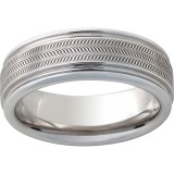 Serinium Rounded Edge Band with Illusion Laser Engraving photo