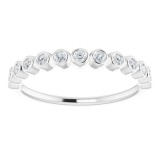 14K White 1/6 CTW Diamond Anniversary Band photo 3