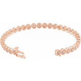 14K Rose 1 CTW Diamond 7 Bracelet photo 2