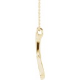 14K Yellow Freeform 16-18 Necklace photo 2
