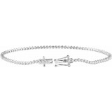 14K White 9/10 CTW Diamond 7 Line Bracelet photo 2