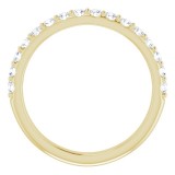 14K Yellow 1/2 CTW Diamond Matching Band photo 2