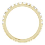 14K Yellow 1/2 CTW Diamond Matching Band photo 2