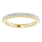 14K Yellow 1/2 CTW Diamond Matching Band photo 3