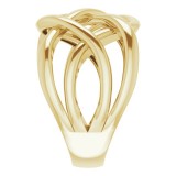 14K Yellow Criss-Cross Ring photo 4