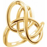 14K Yellow Freeform Ring photo