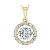 Gems One 14KT Yellow Gold & Diamond Rhythm Of Love Neckwear Pendant  - 1-1/4 ctw photo