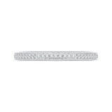 Shah Luxury 14K White Gold Diamond Eternity Wedding Band photo