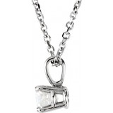 14K White 1/4 CTW Diamond 18 Necklace photo 2