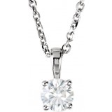 14K White 1/4 CTW Diamond 18 Necklace photo