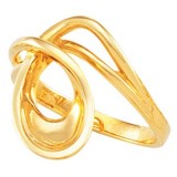 14K Yellow Freeform Ring photo