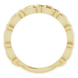 14K Yellow Stackable Ring photo 2