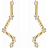 14K Yellow 1/10 CTW Diamond Constellation Earring Climbers photo 2