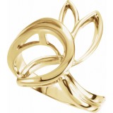 14K Yellow Freeform Remount Ring photo