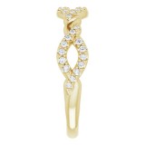 14K Yellow 1/5 CTW Diamond Twisted Anniversary Band photo 4