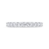 Shah Luxury 14K White Gold Half-Eternity Wedding Band photo