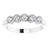 14K White 1/4 CTW Diamond Anniversary Band photo 3