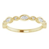 14K Yellow 1/4 CTW Diamond Anniversary Band photo 3