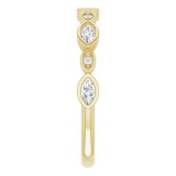 14K Yellow 1/4 CTW Diamond Anniversary Band photo 4