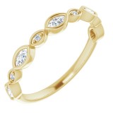 14K Yellow 1/4 CTW Diamond Anniversary Band photo