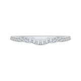 Shah Luxury Round Diamond Half-Eternity Wedding Band In 14K White Gold photo