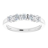 14K White 1/2 CTW Diamond Anniversary Band photo 3