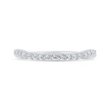 Shah Luxury 14K White Gold Diamond Wedding Band photo