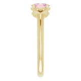 14K Yellow 5x3 mm Oval Tourmaline Youth Heart Ring photo 4