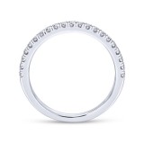 Gabriel & Co. 14k White Gold Contemporary Anniversary Wedding Band photo 2