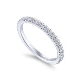 Gabriel & Co. 14k White Gold Contemporary Anniversary Wedding Band photo 3