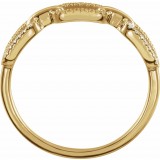 14K Yellow 1/6 CTW Diamond Chain Link Ring photo 2