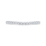 Shah Luxury 14K White Gold Diamond Wedding Band photo