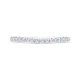 Shah Luxury 14K White Gold Diamond Wedding Band photo