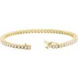 14K Yellow 3 1/6 CTW Diamond Line 7.25 Bracelet photo 2