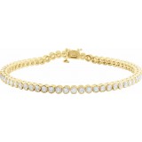 14K Yellow 3 1/6 CTW Diamond Line 7.25 Bracelet photo