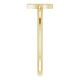 14K Yellow Initial R Ring photo 4