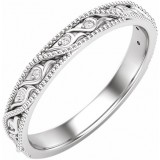 14K White .05 CTW Diamond Anniversary Band photo