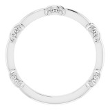 14K White Matching Band photo 2