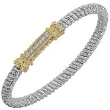 Alwand Vahan 4mm 14k Gold & Sterling Silver Diamond Bracelet photo