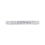 Shah Luxury 14K White Gold Diamond Wedding Band photo