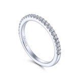 Gabriel & Co. 14k White Gold Contemporary Anniversary Wedding Band photo 3