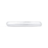 Shah Luxury 14K White Gold Plain Wedding Band photo